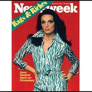 Diane Von Furstenberg Twig Print Dress